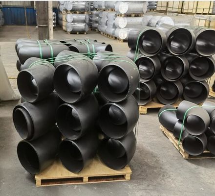 Батт ASME B16.9 сварил локоть черноты штуцеров трубы SCH10 SCH20 STD SCH40 SCH80 стальной