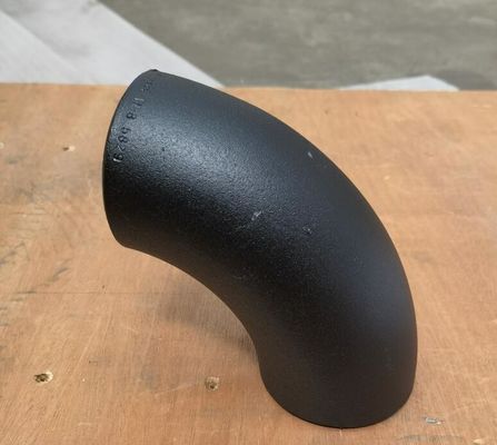 Батт ASME B16.9 сварил локоть черноты штуцеров трубы SCH10 SCH20 STD SCH40 SCH80 стальной