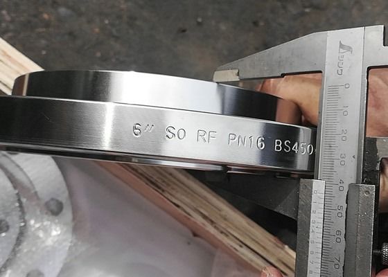 Стандарт картины Bs4504 фланца трубы Wnrf Pn25 стали гальванизированный Ss316 желтый