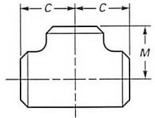 ASME B16.9 уменьшая тройник