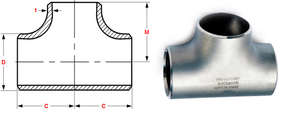 Тройник & крест ANSI/ASME B16.9 Buttweld прямой